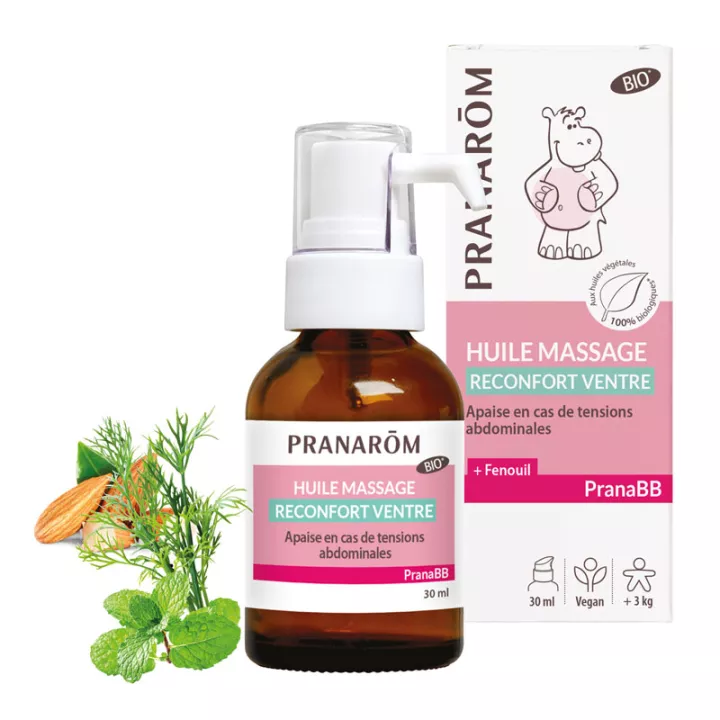 PRANABB Huile de massage BIO Confort digestif PRANAROM