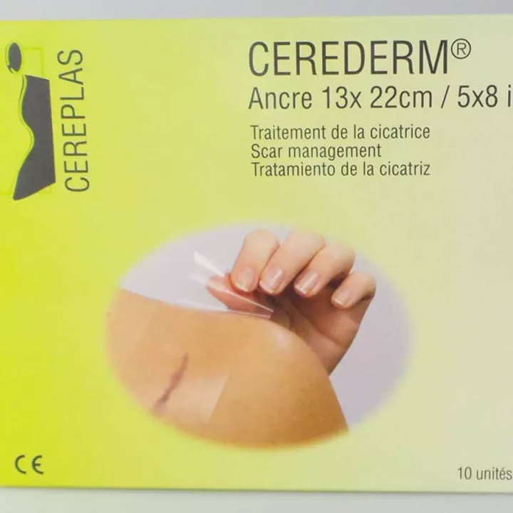 Cerederm ANCHOR 13x22cm Self-adhesive silicone dressing Scar