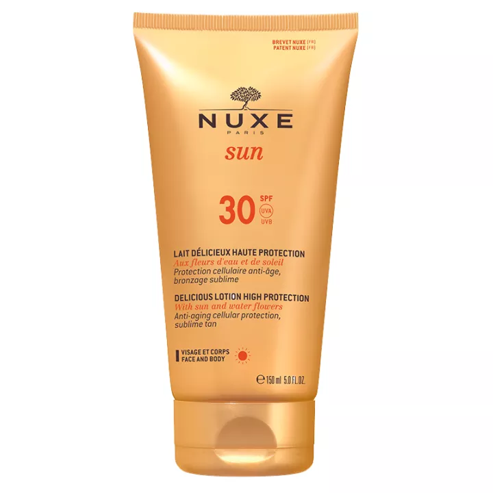 Вкусное молочко для лица и тела SPF 30 NUXE Sun