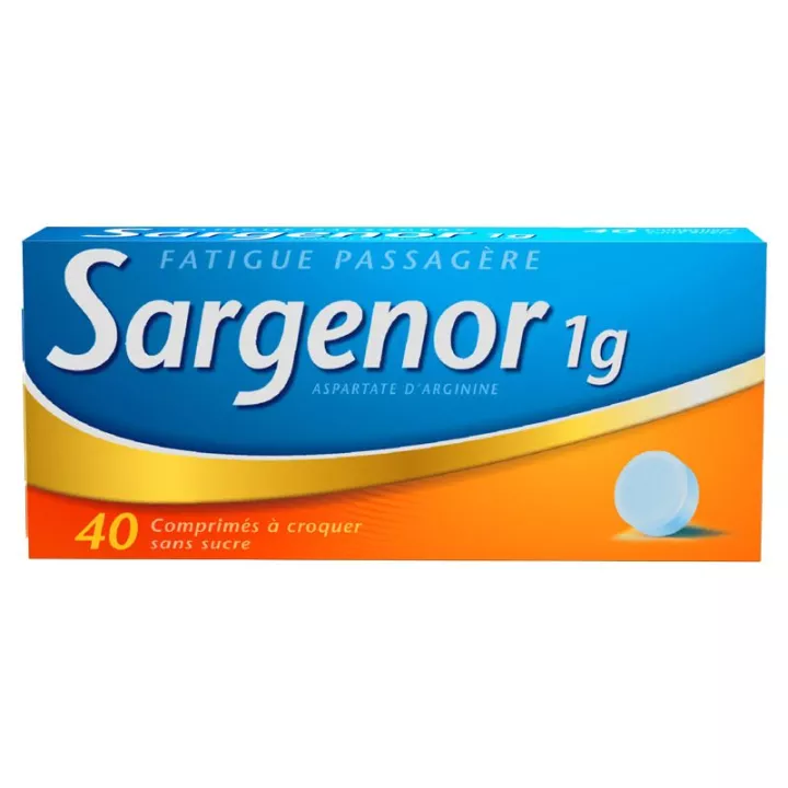 Sargenor 1 g Fadiga Temporária 40 comprimidos