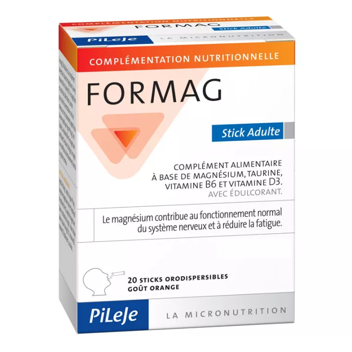 FORMAG 20 STICKS Adult Magnésio Pileje
