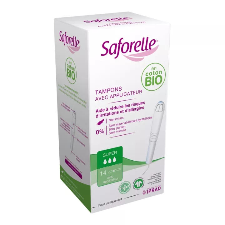 Saforelle Cotton protect 14 Tampons with super applicator