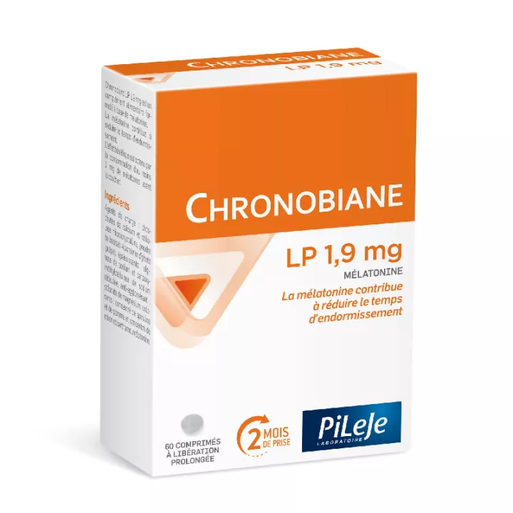CHRONOBIANE LP 1,9 mg de melatonina Pileje 60 comprimidos