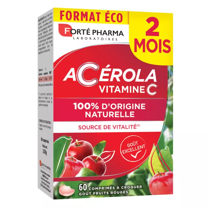 Forté Pharma ENERGY ACEROLA 60 kauwtabletten