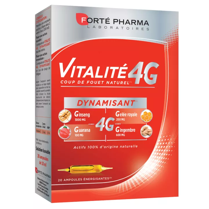Forté Pharma Vitalité 4G Энергизирующие ампулы
