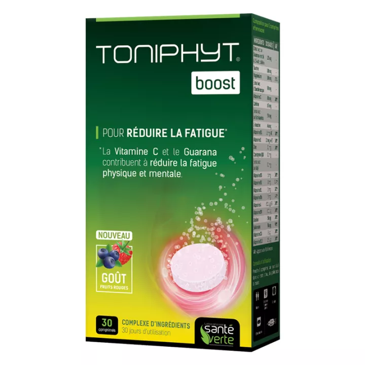 Toniphyt Boost Effervescent Fruits rouges 30 comprimés