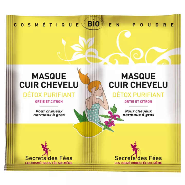 Secrets des Fées masque détox cheveux normaux à gras 16G