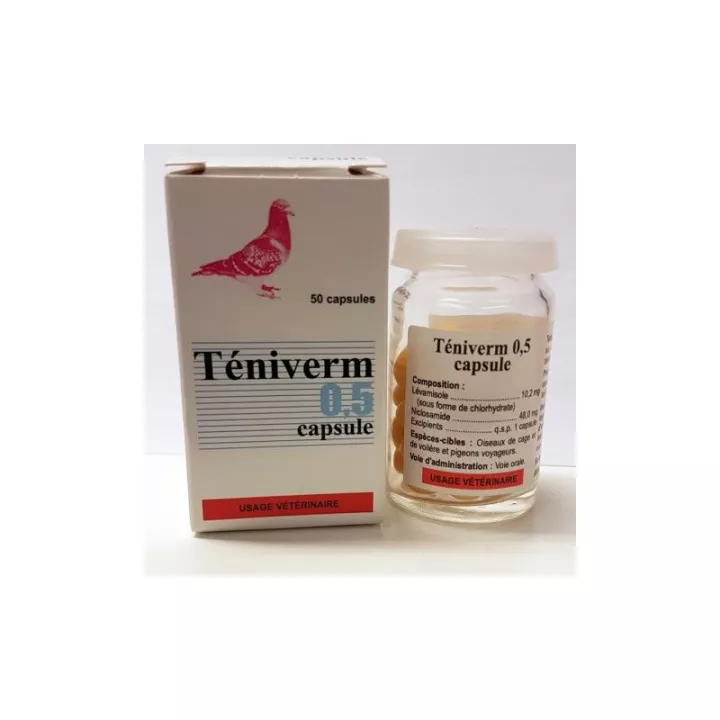 TENIVERM Pigeons Chicken Ducks Vermifuge capsulas