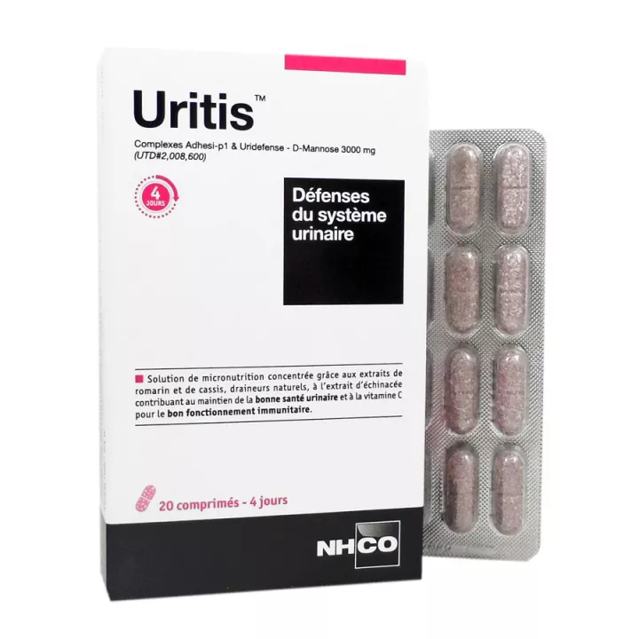 Defensas del sistema urinario NHritis Uritis 20 tabletas