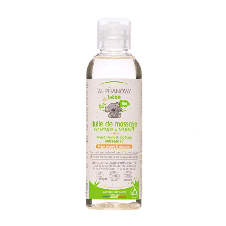 Alphanova Bébé Bio Massageolie 100% Natuurlijk 100 ml