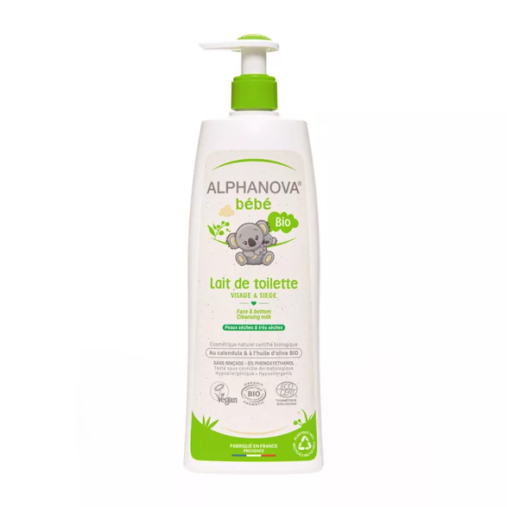 Alphanova Bébé Bio Lait de Toilette 500 ml