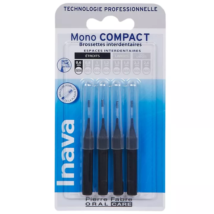 Inava Mono Compact Brossettes Interdentaires 0.6 mm