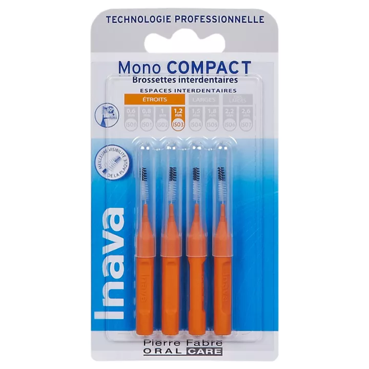 Inava Mono Compact Brossettes Interdentaires 1.2 mm