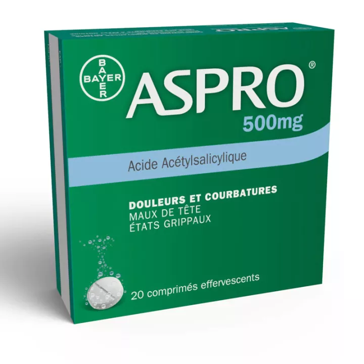 ASPRO 500MG aspirine pijnstiller