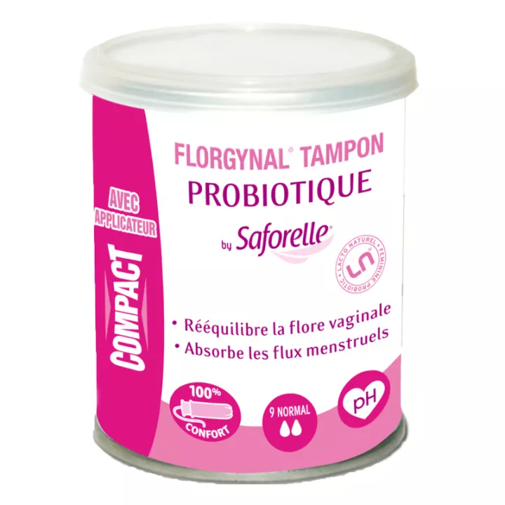 Saforelle FLORGYNAL BUFFER COMPACT probiotico con applicatore