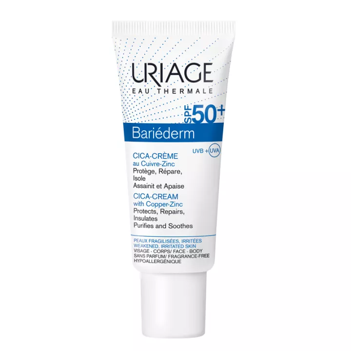 Uriage bariederm cica reparatiecrème spf50 + 40ml