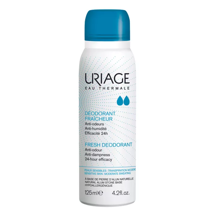 Uriage deodorant versheid aerosol 24h125 ml