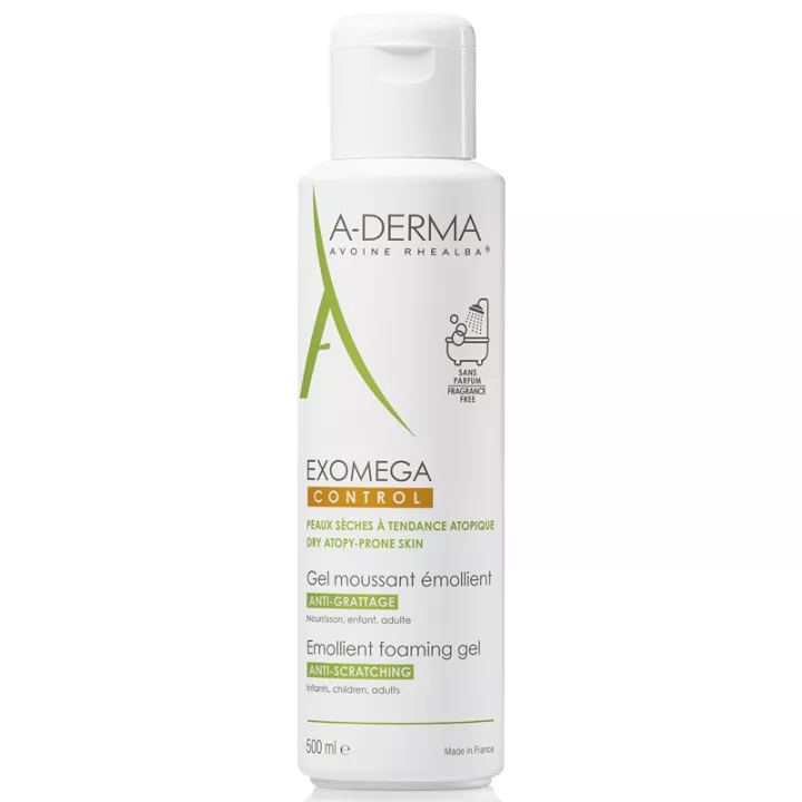 Смягчающий пенящийся гель A-Derma Exomega Control