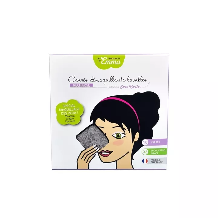 Emma's Trends 10 Washable Makeup Remover Squares