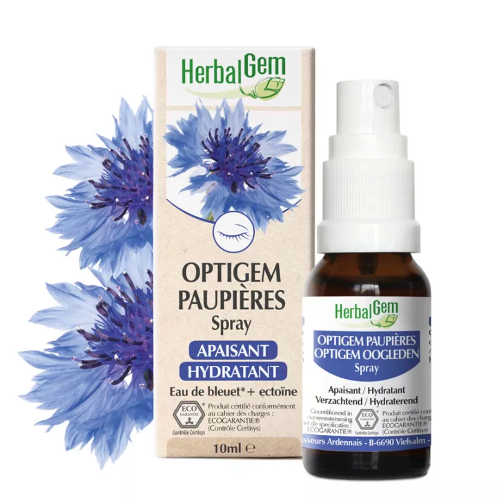 Herbalgem Complexe Optigem Beruhigendes feuchtigkeitsspendendes Augenlidspray 10 ml
