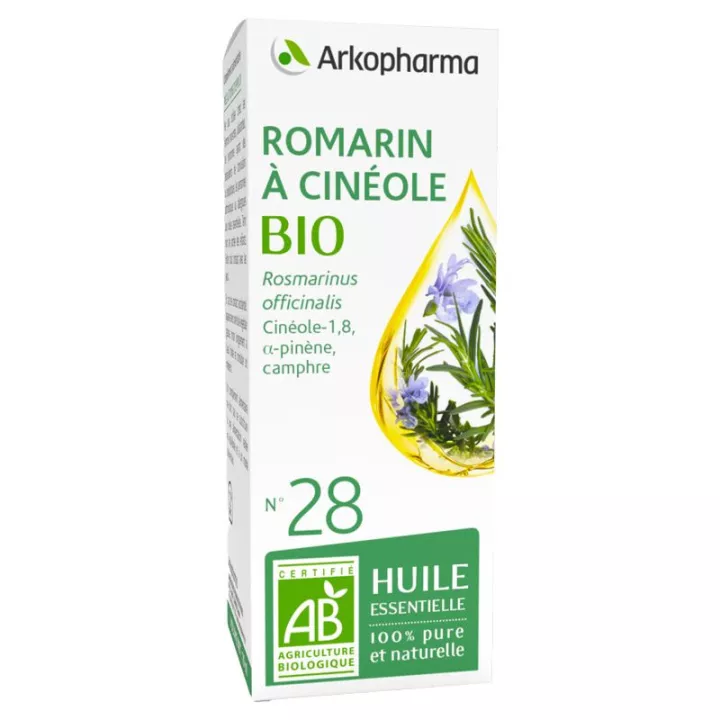 Arkopharma olio essenziale n. 28 rosmarino con cineolo organico 10 ml