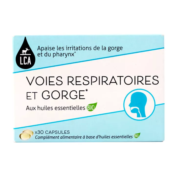 Tratti respiratori LCA e gola 30 capsule Aromaterapia