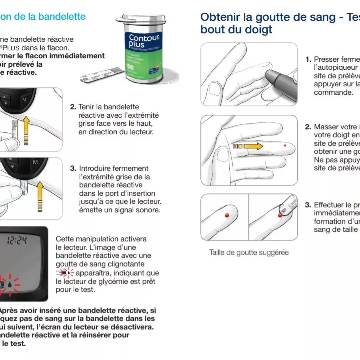 Conjunto CONTOUR PLUS para medidor de glicose