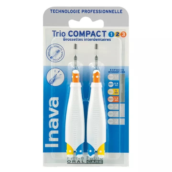 Inava Trio Compact 6 interdetaire borstels 1/2/3