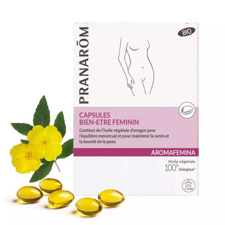 Bem-estar AROMAFEMINA feminino Onagre bio 30 cápsulas