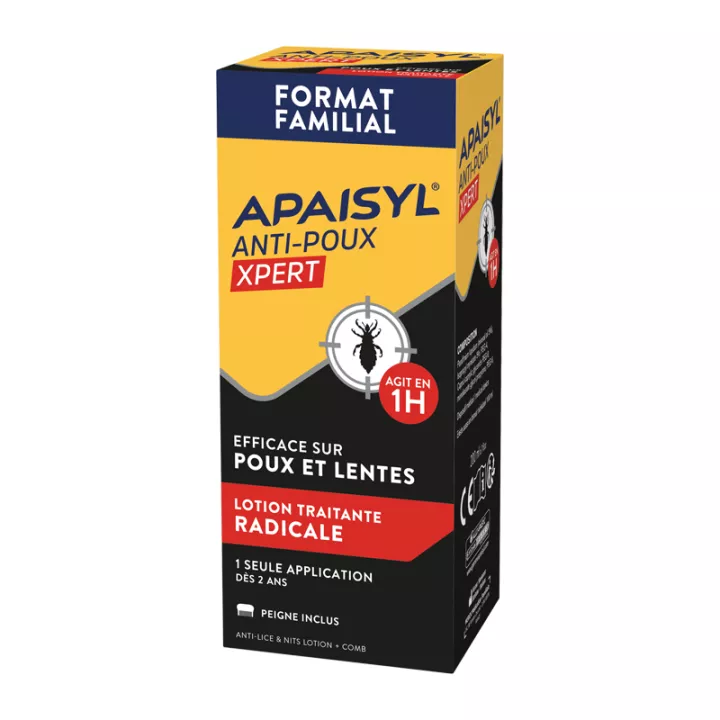 Apaisyl Xpert Anti Poux Lente Format Familial 200ml