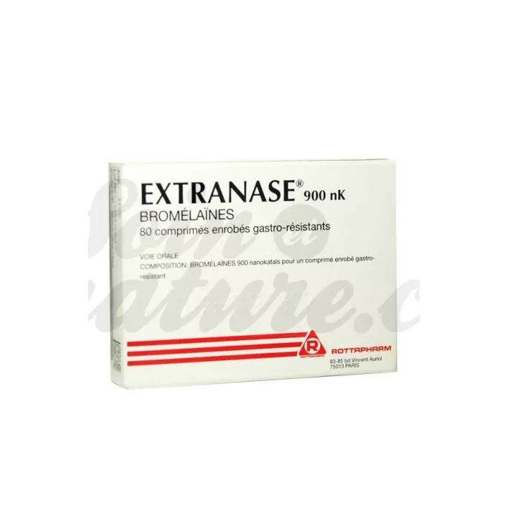 EXTRANASE 900 NK BROMÉLAINE 40 / 80 COMPRESSE