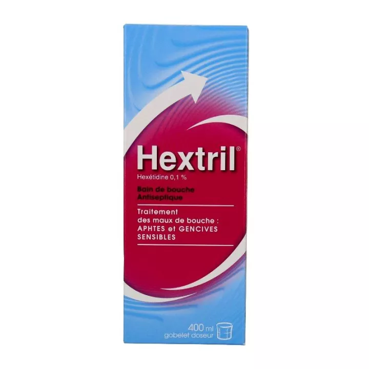 Hextril 0,1% Enjuague bucal tratamiento local de enfermedades 400ML