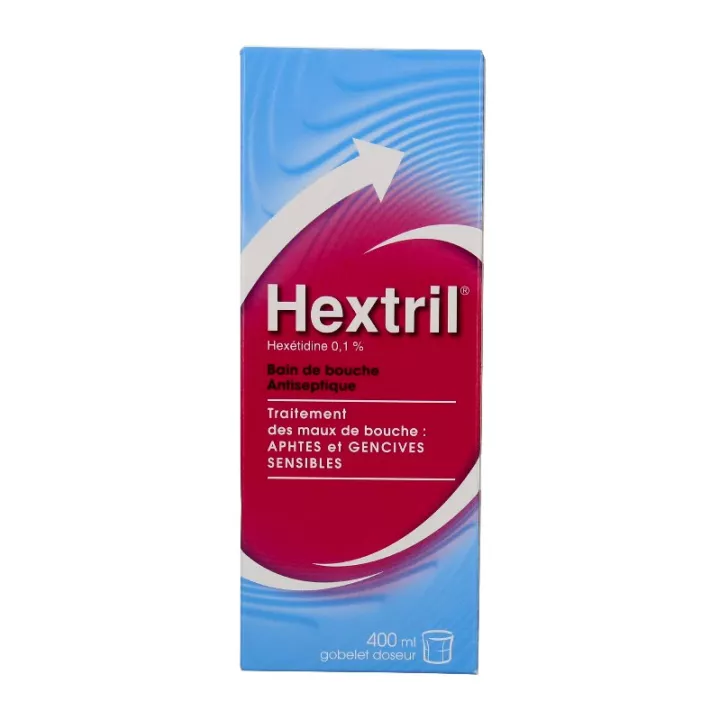 Hextril 0,1% Enjuague bucal tratamiento local de enfermedades 400ML