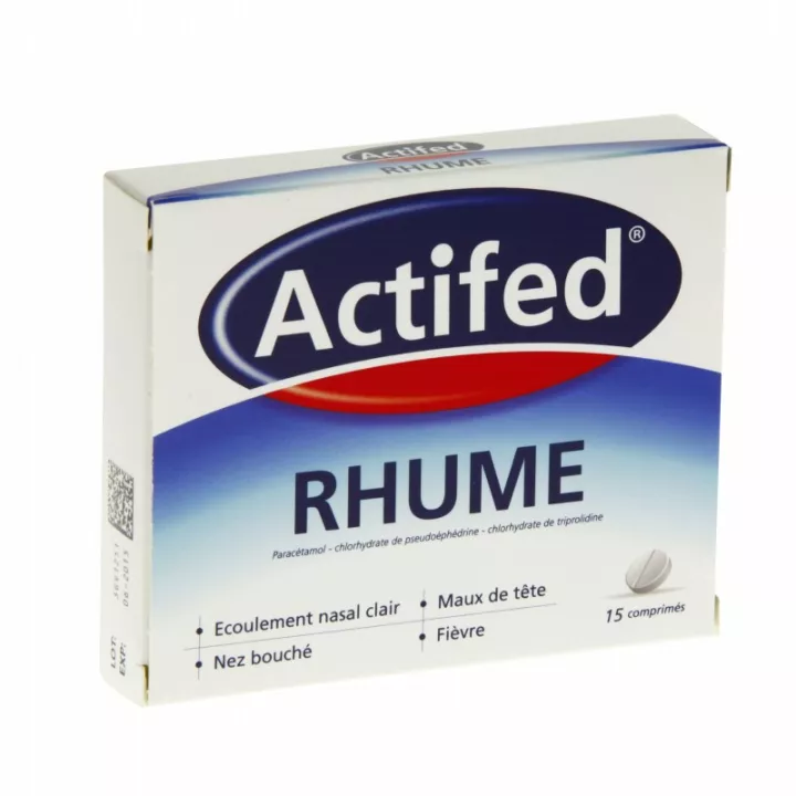 ACTIFED RHUME 15 COMPRIMES