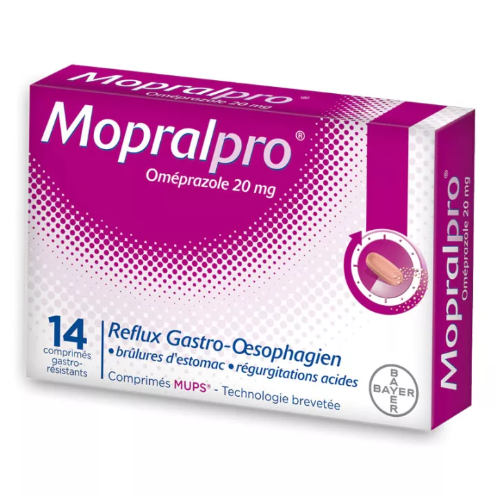 Mopralpro Omeprazol 20 mg capsules