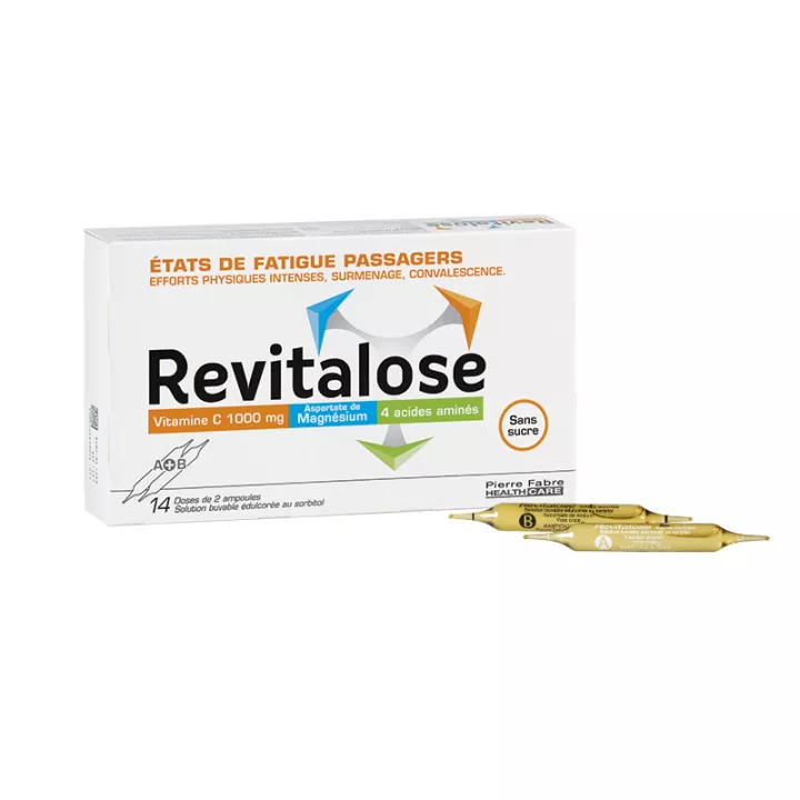 REVITALOSE 14 Ampoules buvables Asthénie