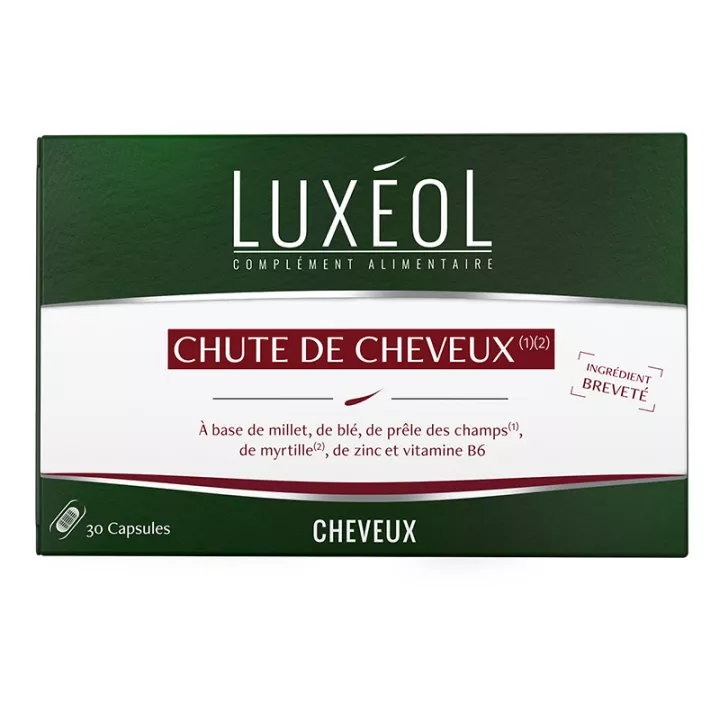 Luxeol chute de cheveux progressive 30 gélules