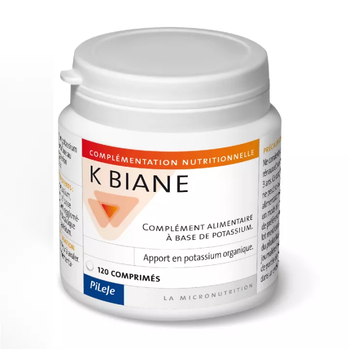 Pileje Unibiane Biologisch Kalium 120 Tabletten