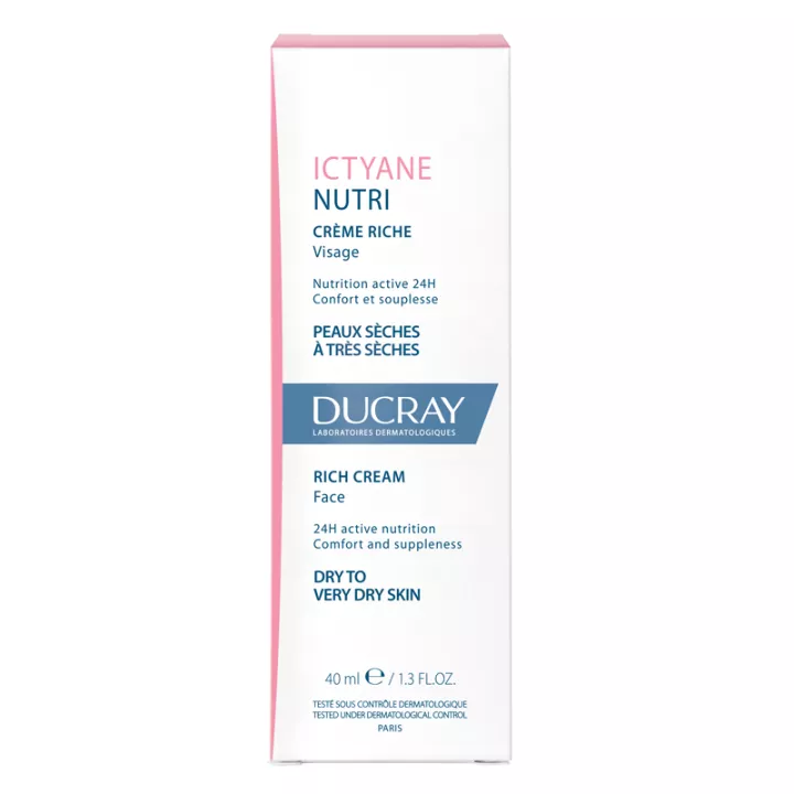 Ictyane Nutri Crème Riche Visage Ducray 40ml