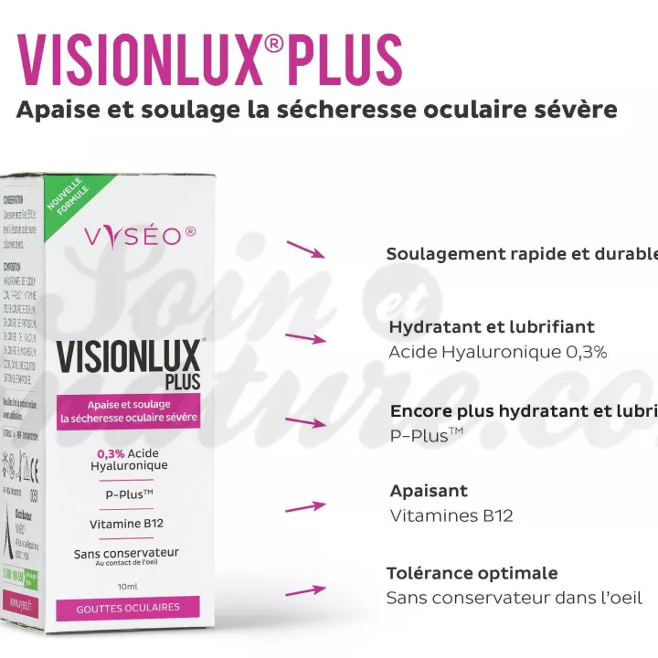 VISIONLUX Plus Vyseo Eye закаляет усталые глаза 10 мл