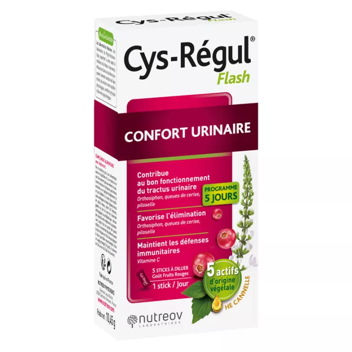 Nutreov Cys-Regul Flash Urinary Comfort 5 sticks