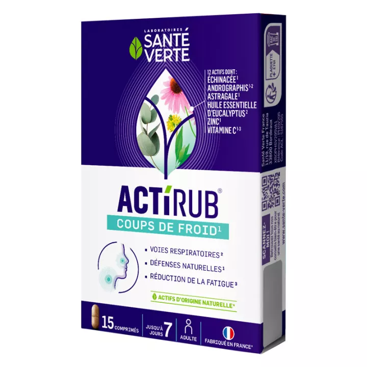 Santé Verte Actirub Cold Shots 15 tabletten