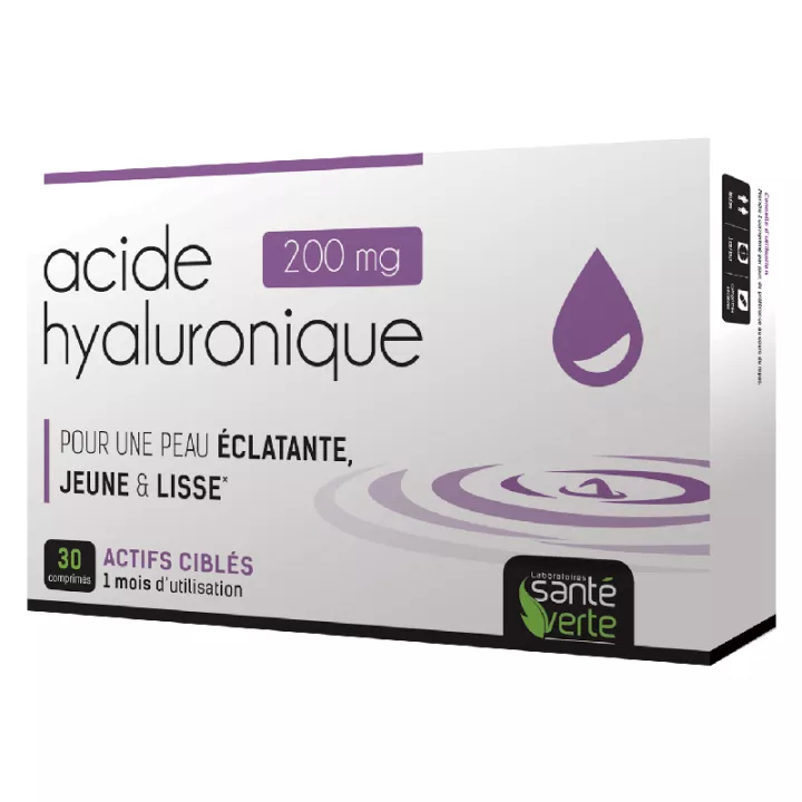 Acide Hyaluronique Santé Verte 30 Comprimés