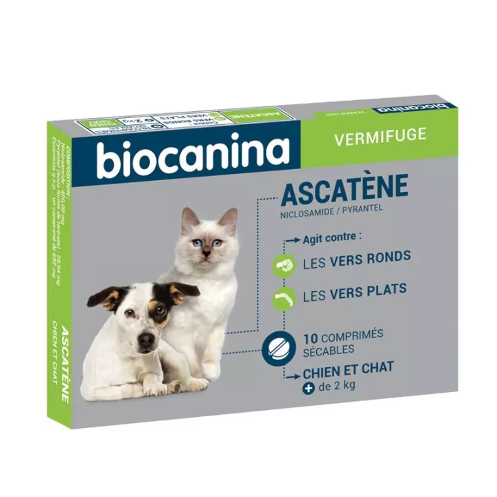 Ascatene Biocanina 10 comprimidos