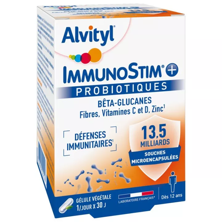 Alvityl ImmunoStim + Immune Defense Probióticos 30 cápsulas