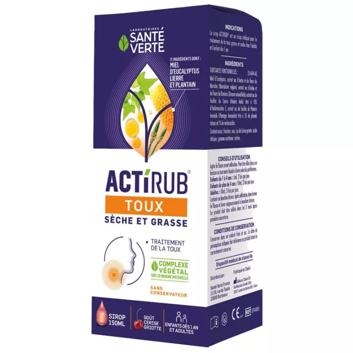 Actirub Syrup to treat dry and oily cough 150ml