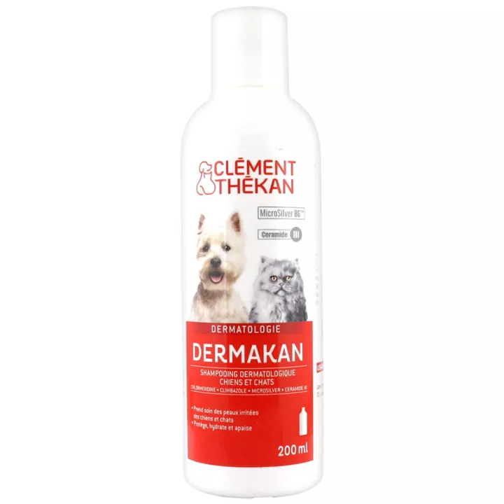 DERMAKAN Shampoing réparateur Chien chat 200ml