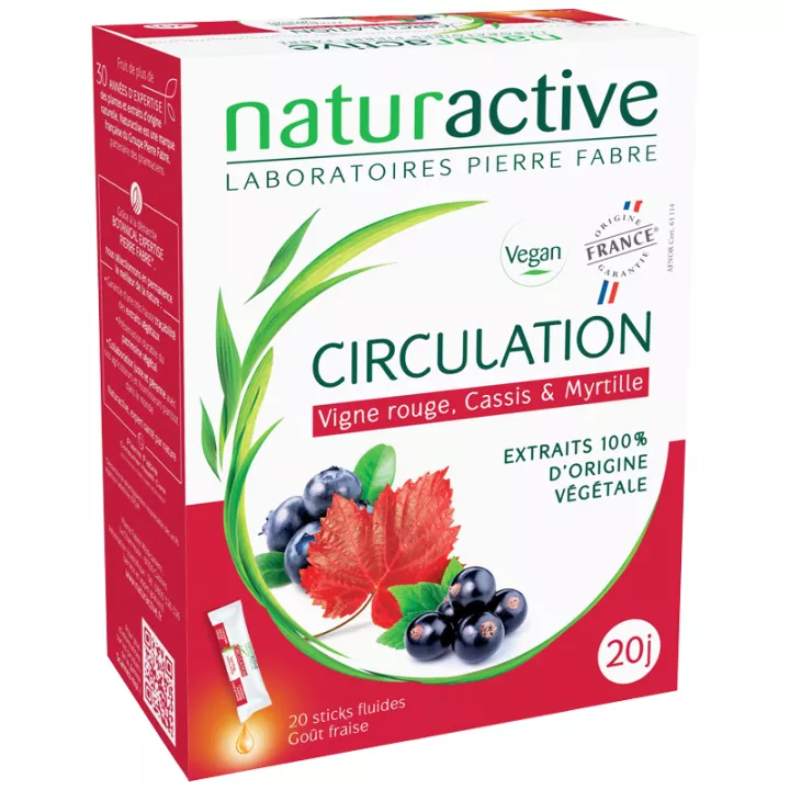 Circulação NATURACTIVA 20 paus de 10 ml