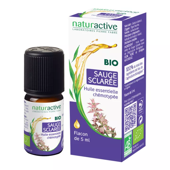 Naturactive Organic Chemotyped Sage Sclarée Essential Oil 5ml