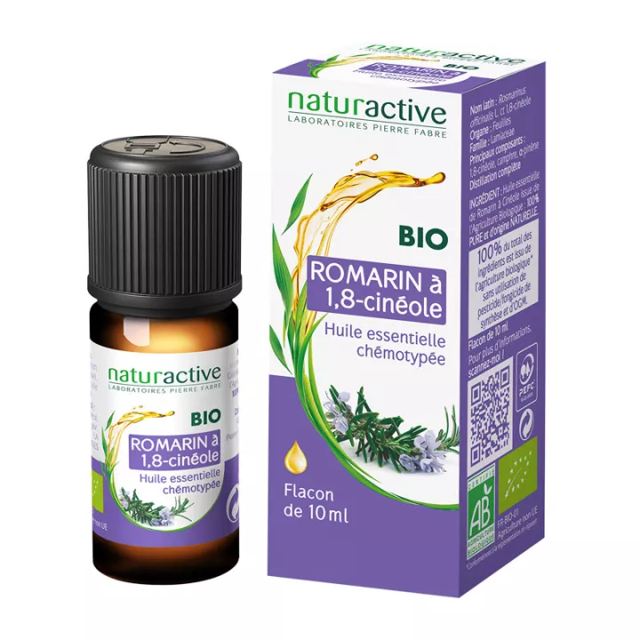 Aceite Esencial Orgánico Quimiotipado Natural ROMARIN en 1.8 Cineole 10ml